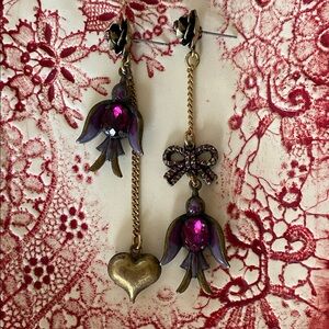 💜Vintage💜Bird Earrings